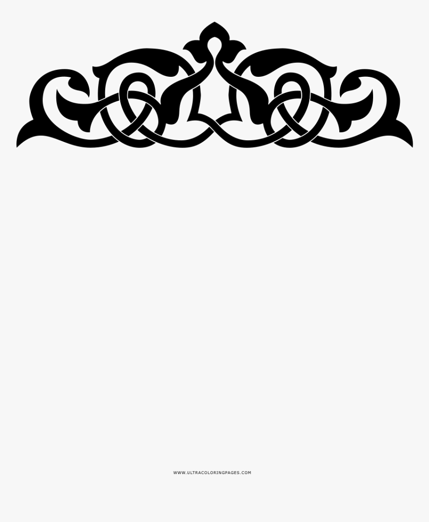 Ornament Coloring Page - Viking Knot Tribal, HD Png Download, Free Download