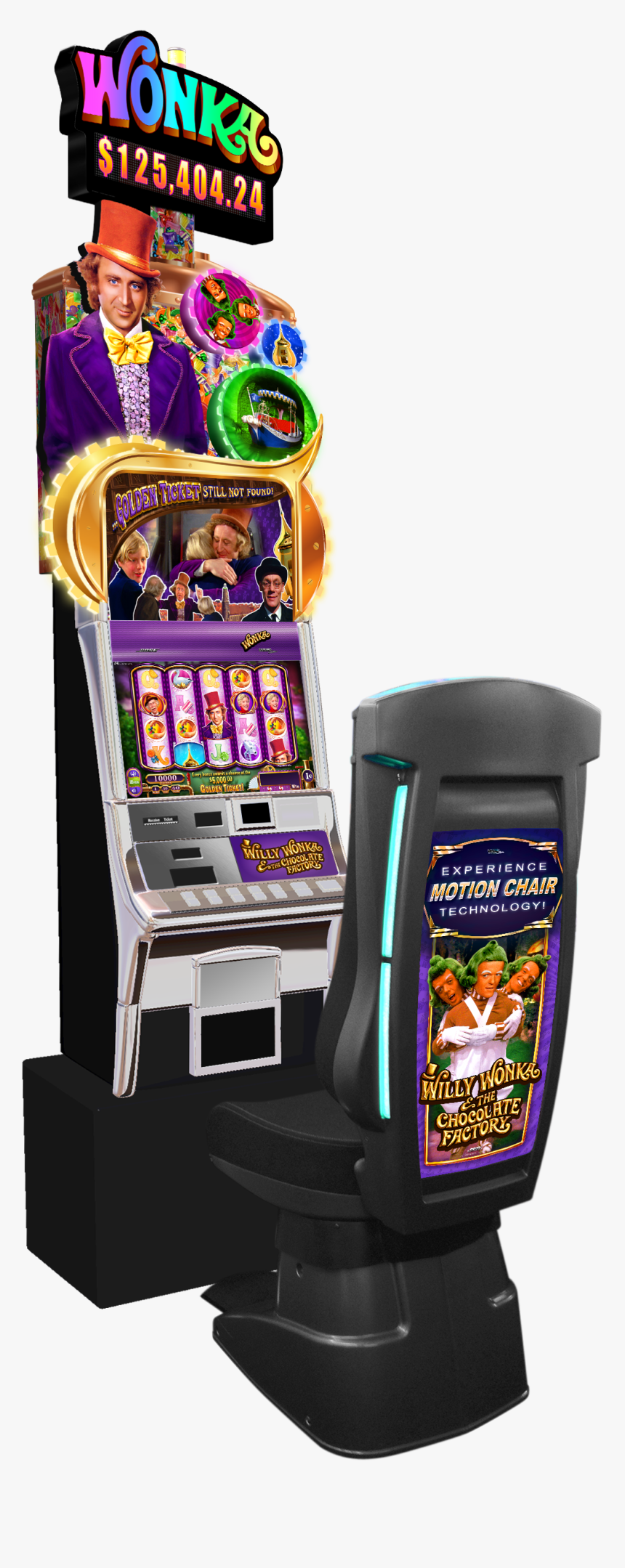 Willy Wonka & The Chocolate Factory - Maquina Casino Willy Wonka, HD Png Download, Free Download