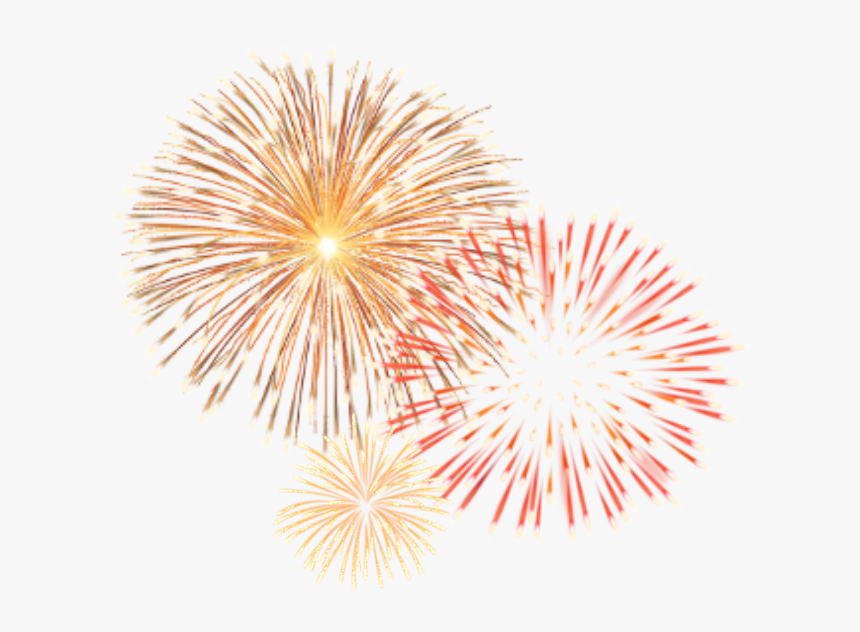 #fuegosartificiales #amarillo #rojo #brillos #festejar - Brillos De Navidad Png, Transparent Png, Free Download