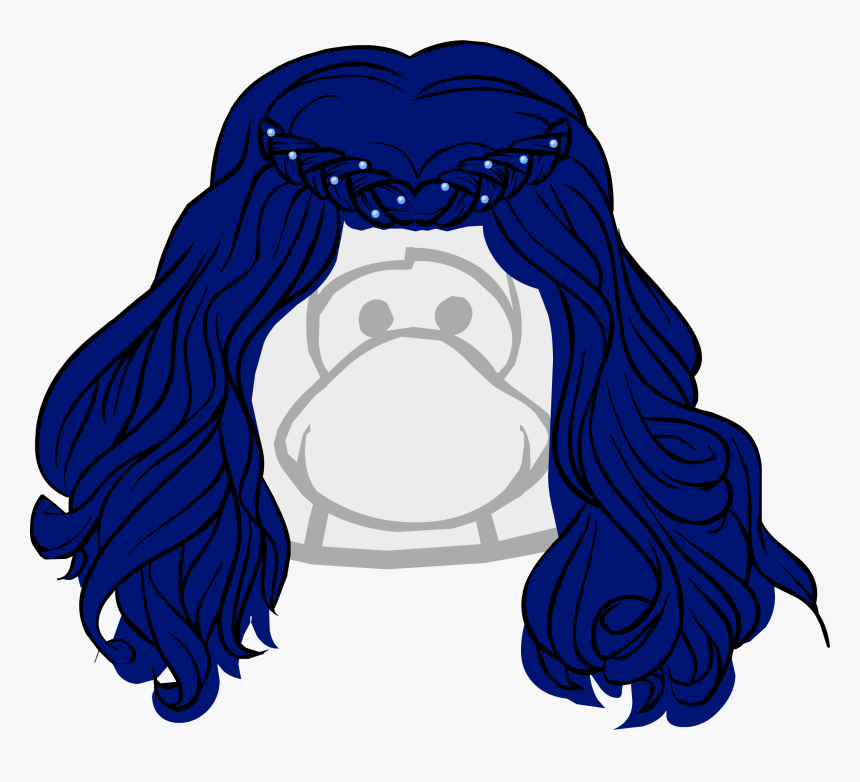 Club Penguin Wiki - Black Hair Club Penguin Rewritten, HD Png Download, Free Download