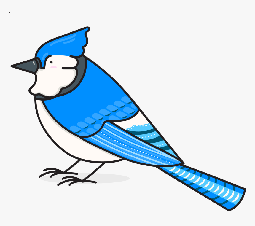 Bird Nerds Stickers Messages Sticker-0 - Blue Jay, HD Png Download, Free Download