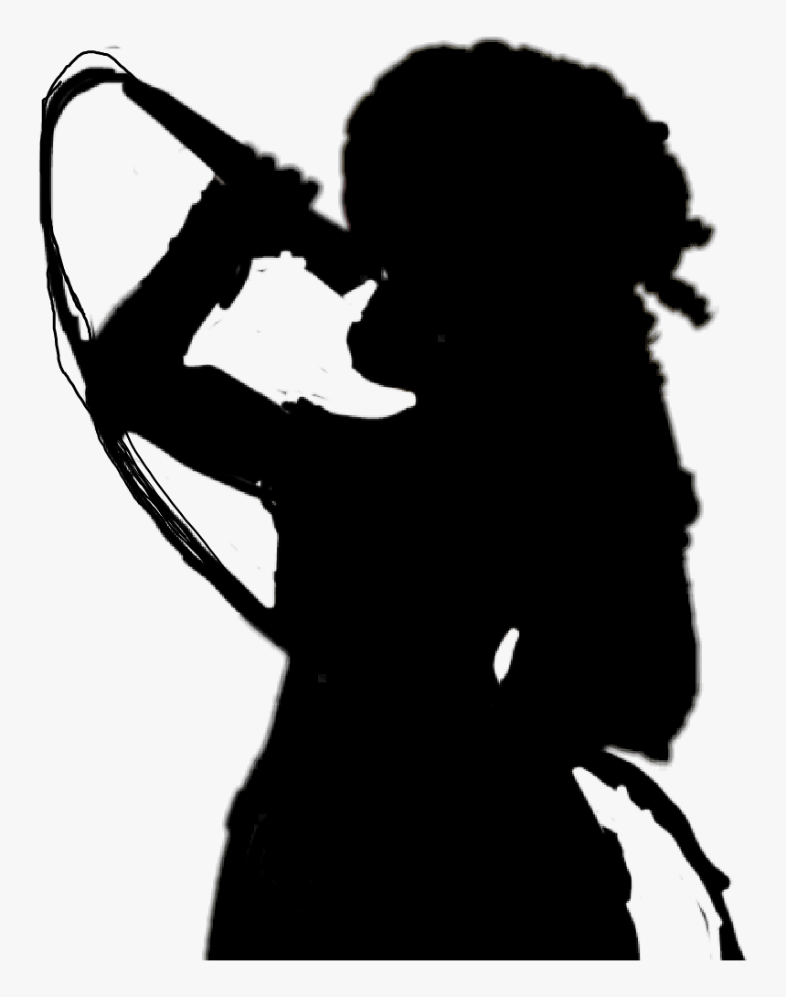 #silhouette #singer - Silhouette, HD Png Download, Free Download