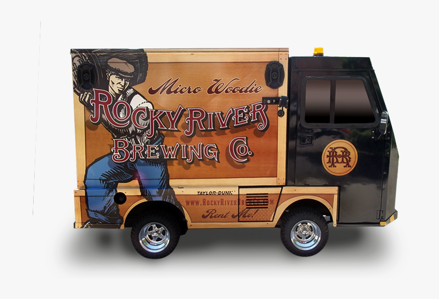 Micro Woodie Beer Truck Rocky River Brewing - Truck, HD Png Download, Free Download