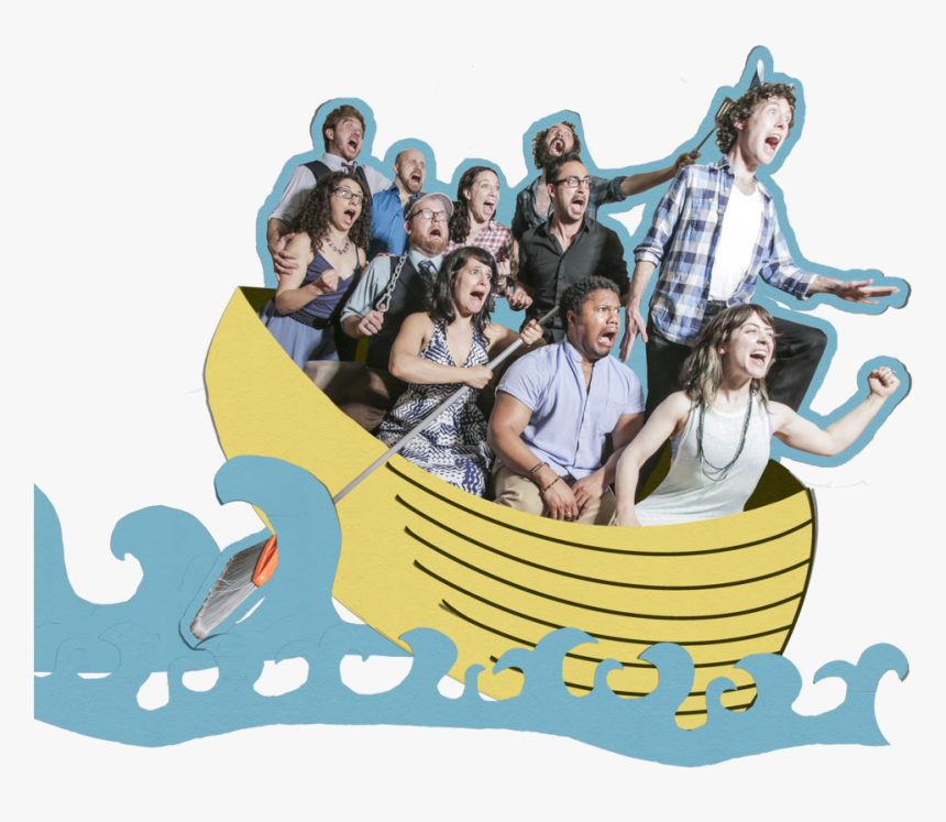 Thicket - Waterman - Paper Boat - With Waves - Smaller - Social Group, HD Png Download, Free Download