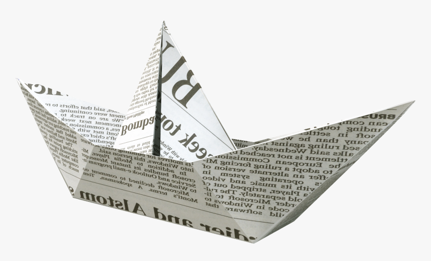 Kisspng Newspaper Watercraft Newspaper Paper Boat 5a9819646495d5, Transparent Png, Free Download