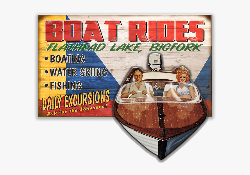 Vintage Water Ski Wooden Boat, HD Png Download, Free Download