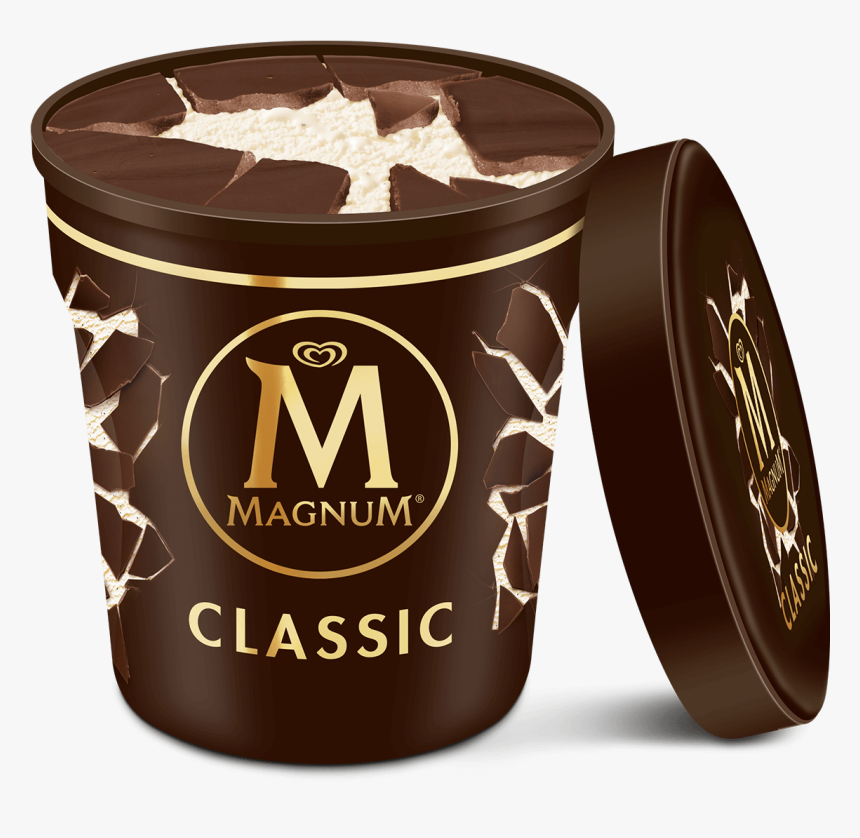 Magnum Tub Classic Chocolate Ice Cream 440ml - Magnum Crackle Ice Cream, HD Png Download, Free Download