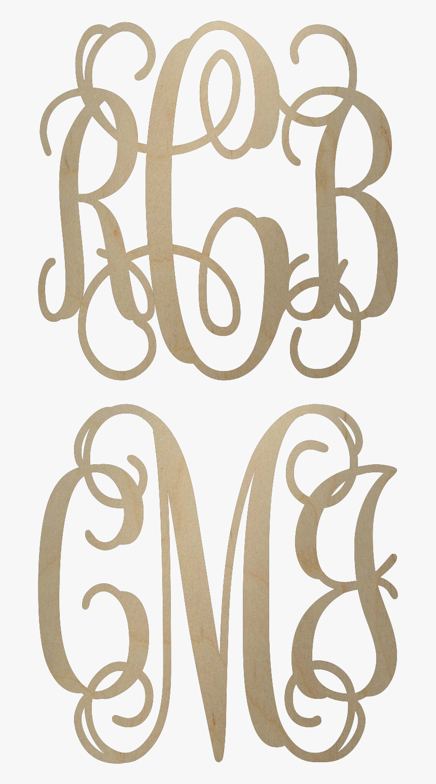 Monogram Letters Png - Leopard Monogram Vine, Transparent Png, Free Download