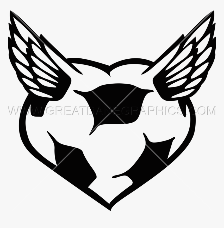 Soccer Heart Png - Soccer Ball With A Heart, Transparent Png, Free Download