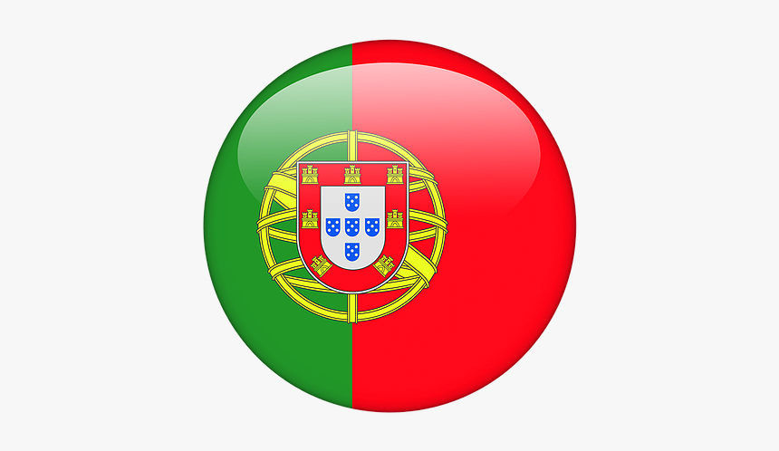 Portuguese Flag Round, HD Png Download, Free Download