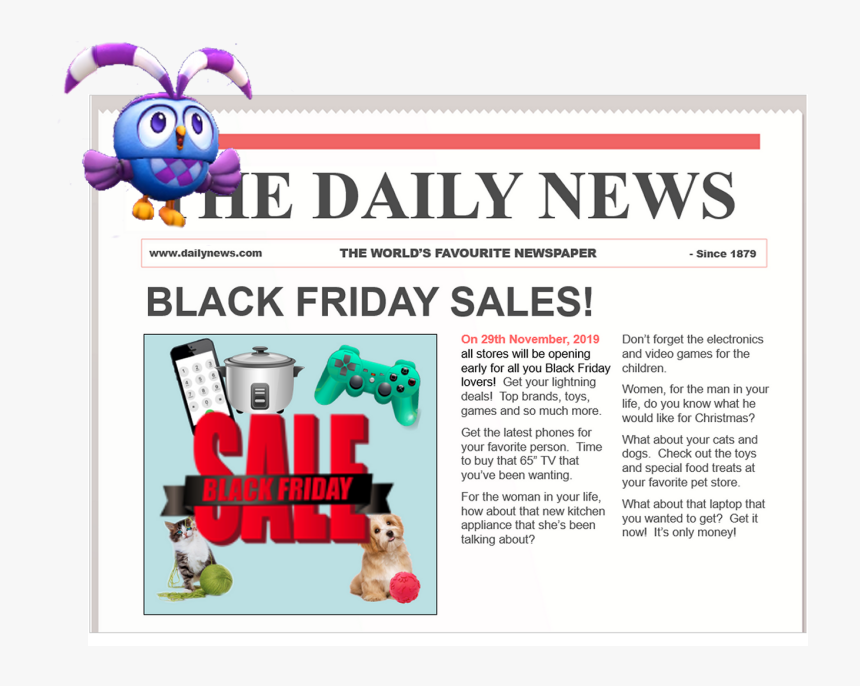 Little Red Riding Hood Newspaper Report, HD Png Download, Free Download