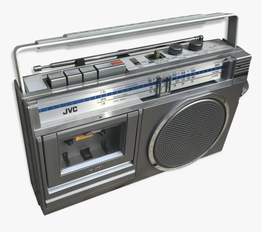 Old Radio Cassette Recorder Portable Bakelite Grey - Cassette Deck, HD Png Download, Free Download