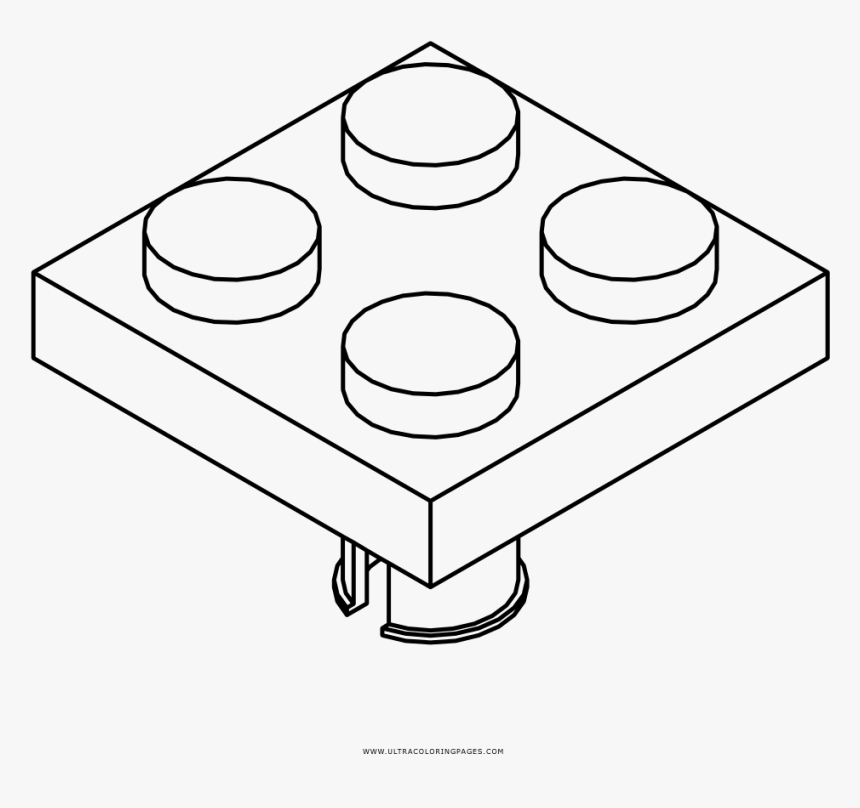 Lego Brick Coloring Page - Circle, HD Png Download, Free Download