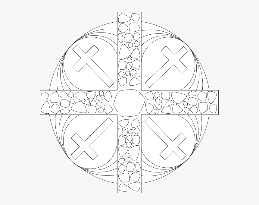 Passiontide Mandala Png Clip Arts - Christian Easter Mandala, Transparent Png, Free Download