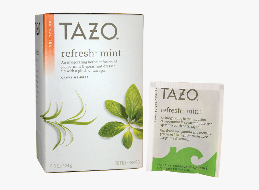 Tazo Tea Herbal Tea Refresh 20 Bag S - Tazo Refresh Mint Tea, HD Png Download, Free Download