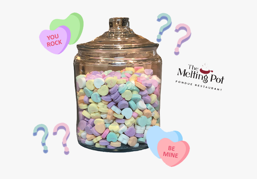 How Many Candy Hearts Are In The Jar - Heart, HD Png Download, Free Download