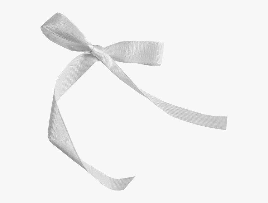 White Lace Ribbon Png Download - Noeud Ruban Blanc, Transparent Png, Free Download