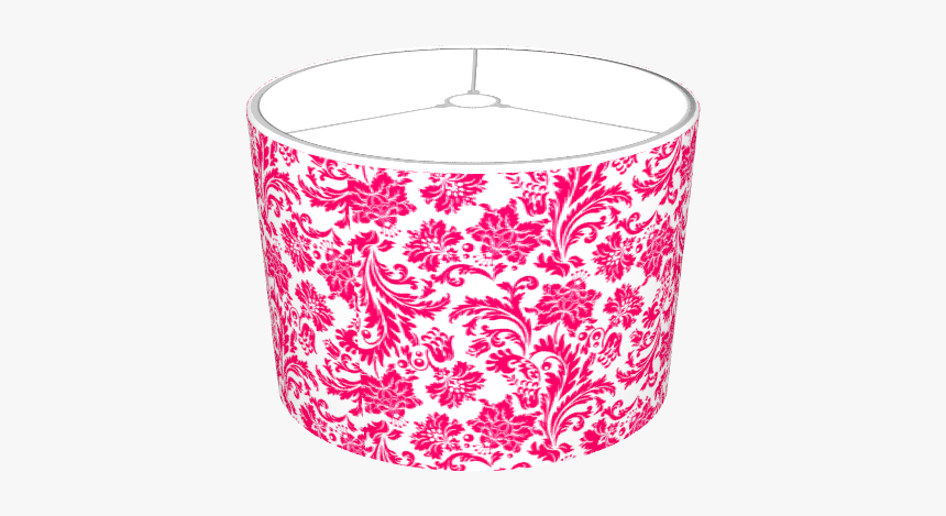 Hot Pink Damask - Lampshade, HD Png Download, Free Download