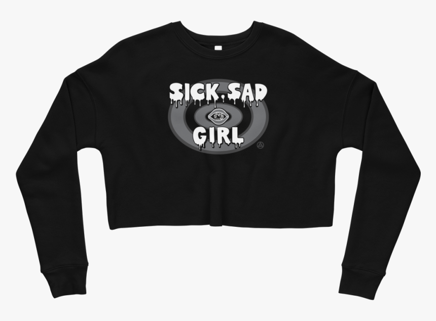 Sick Sad Girl Crop Crewneck - Am The Captain Now Sweatshirt Logo, HD Png Download, Free Download