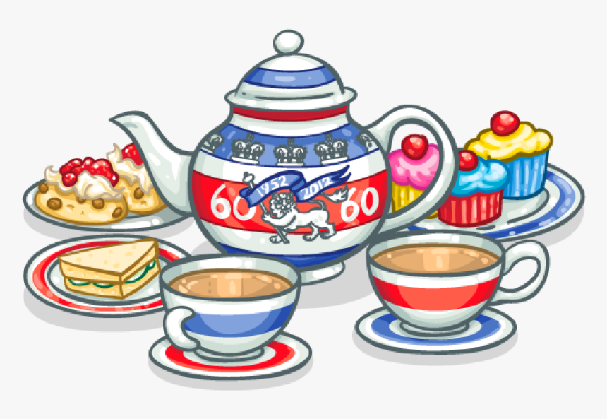 Tea Clipart Tea Service - Transparent Background Afternoon Tea Clipart, HD Png Download, Free Download