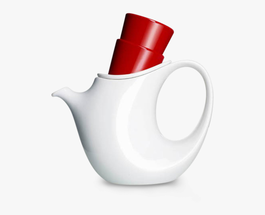 One Handed Tea Set With Two Cups-0 - Teapot, HD Png Download, Free Download