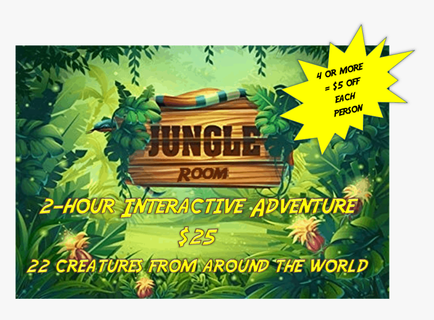 Jungle Room Adventure - Animated Tropical Rainforest Background, HD Png Download, Free Download
