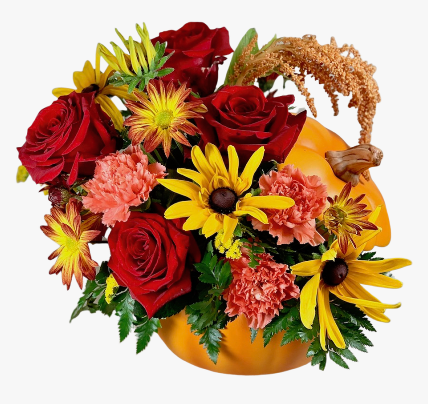 Arrangement Of Roses, Rudbeckia, Daisies, And Carnations - Bouquet, HD Png Download, Free Download