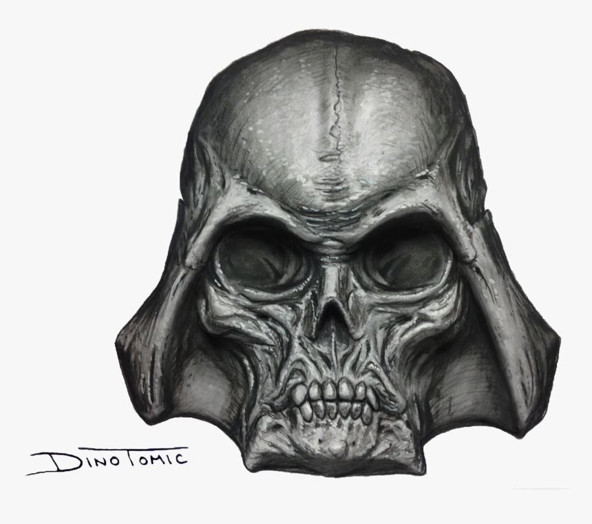 Image Of - Darth Vader Skull Tattoo, HD Png Download, Free Download