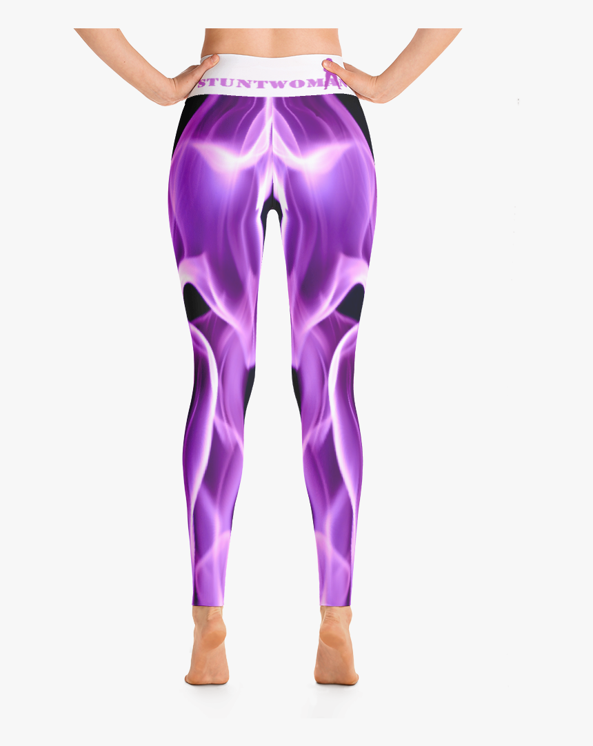 Purple Flame Yoga Leggings - Tights, HD Png Download, Free Download