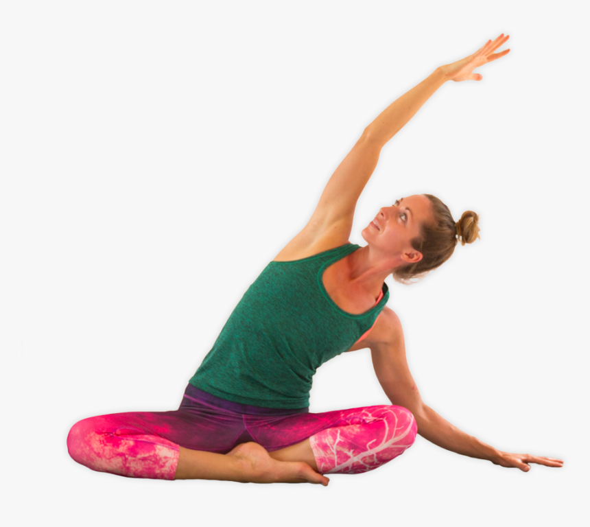 Seated Side Stretch - Yoga Pose Transparent Background, HD Png Download, Free Download