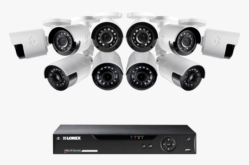 1080p Camera System With 10 Outdoor Cameras - Cc Camera Png, Transparent Png, Free Download