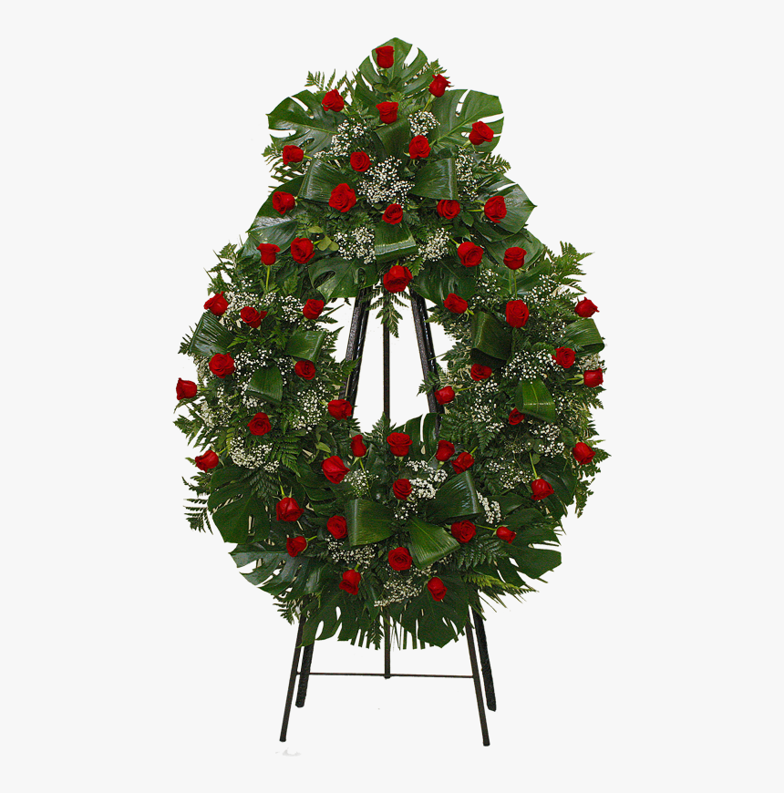 Corona De Rosas Rojas - Christmas Tree, HD Png Download, Free Download