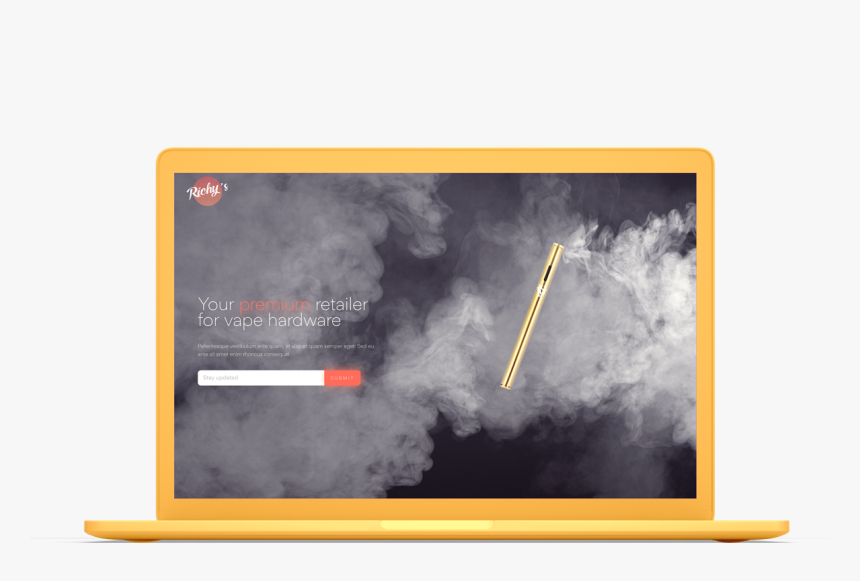 A Yellow Laptop, HD Png Download, Free Download