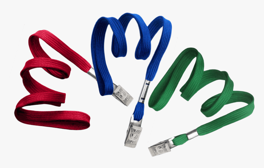 Tubular 10mm Lanyards With Bulldog Clip - Lanyards 10mm, HD Png Download, Free Download