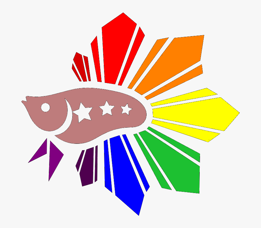 Betta Fish Png - Black Betta Fish Logo, Transparent Png, Free Download