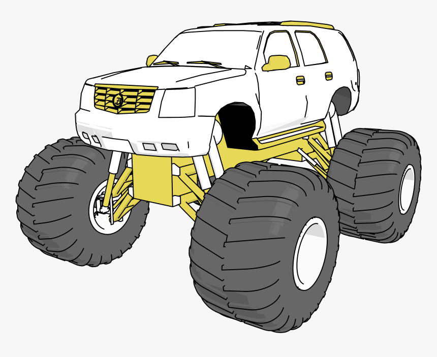 Escalade Monster Truck Clipart Png - Truggy, Transparent Png, Free Download