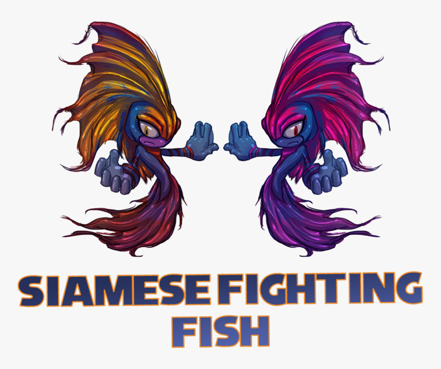 Siamese Fighting Fish Sonic Verse Jam By Ultimatetattts-d65xztv - Sonic Character Betta Fish, HD Png Download, Free Download
