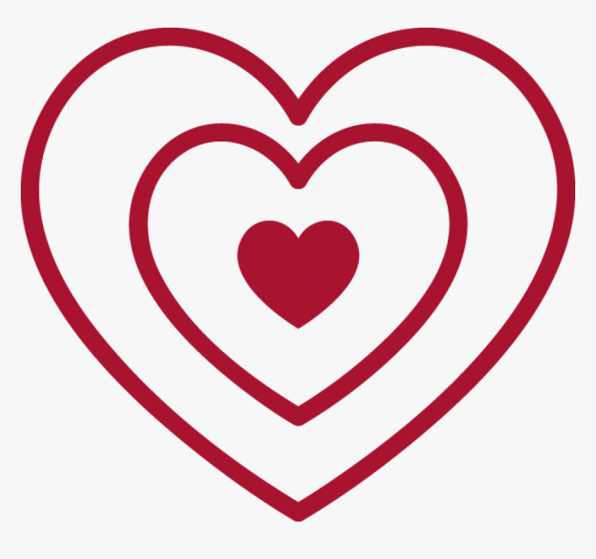 Red Heart Outline Png Image - Heart, Transparent Png, Free Download