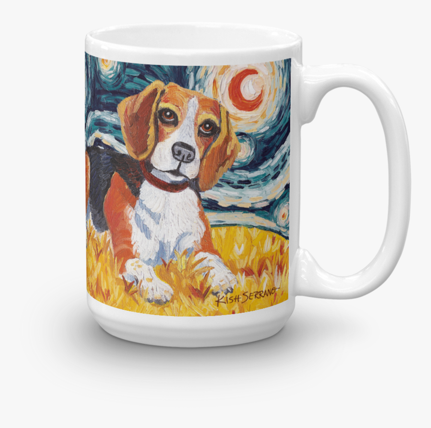 Beagle Starry Night Mug-15oz - Dog, HD Png Download, Free Download