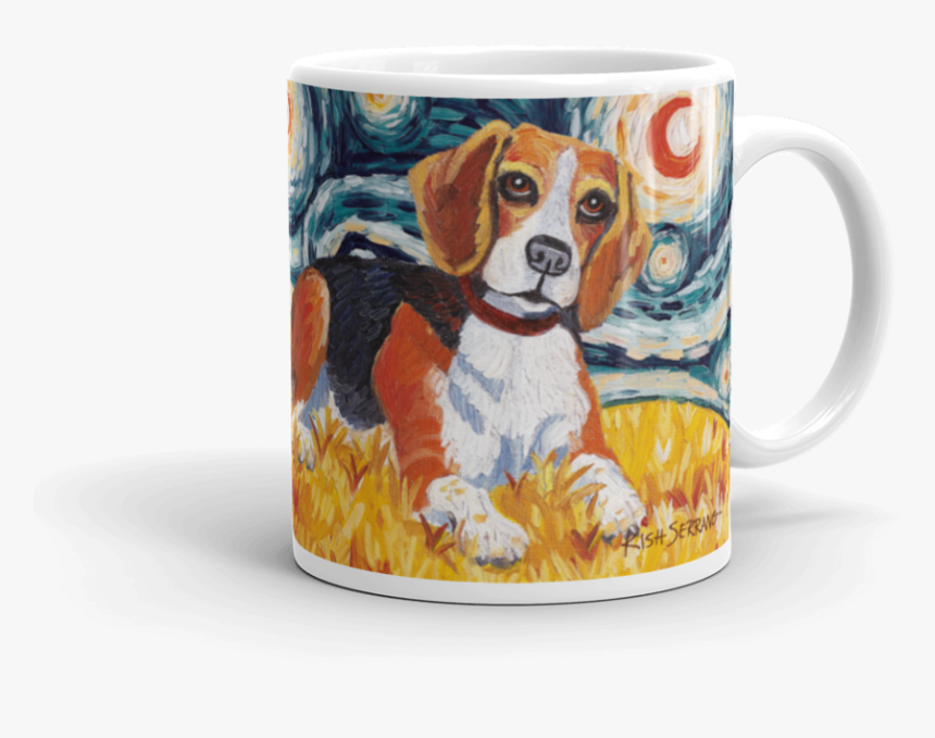 Beagle Starry Night Mug-15oz - Coffee Cup, HD Png Download, Free Download