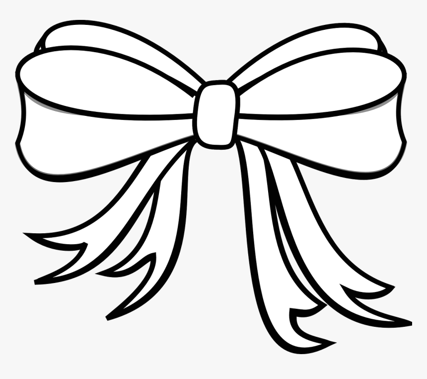 Ribbon Black And White Clip Art, HD Png Download, Free Download