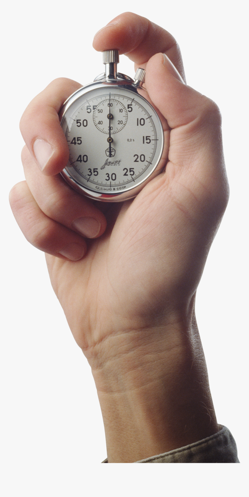 Stop Watch On Hand Png Image - Stopwatch In Hand Png, Transparent Png, Free Download