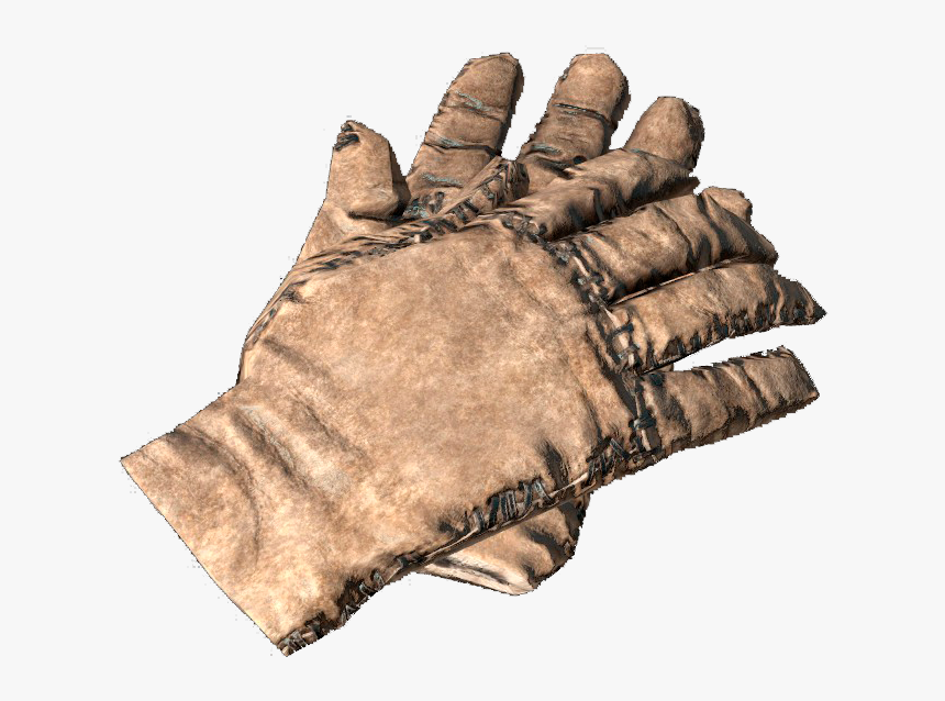 Leather Gloves Natural - Suede, HD Png Download, Free Download