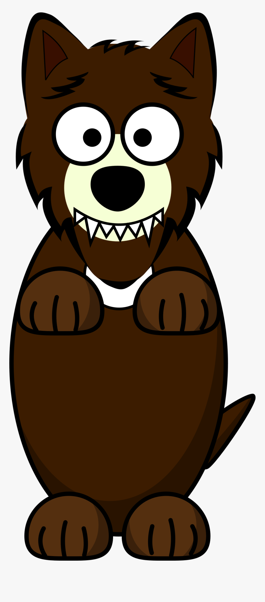 Cartoon Wolf Clipart, HD Png Download, Free Download