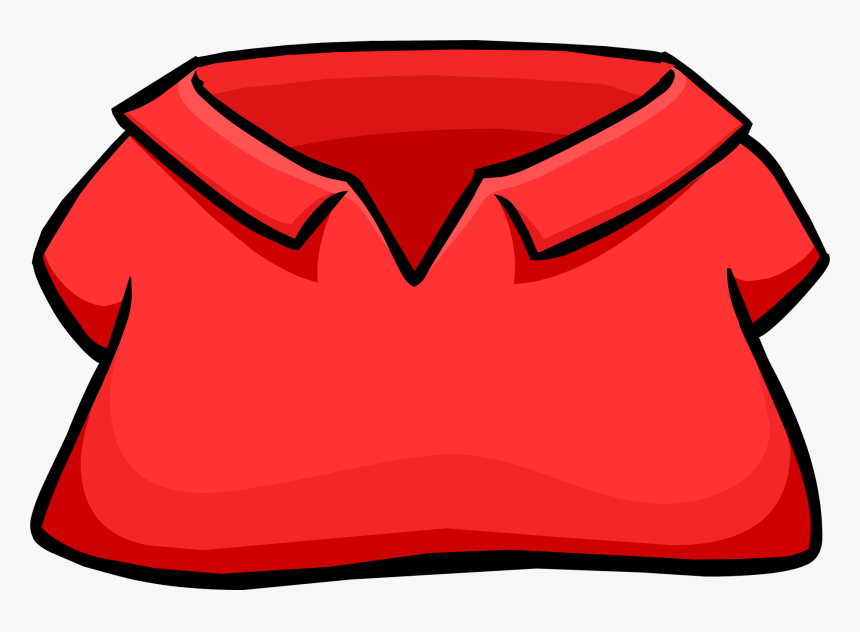 Club Penguin Rewritten Wiki - Red Polo Shirt Clip Art, HD Png Download, Free Download