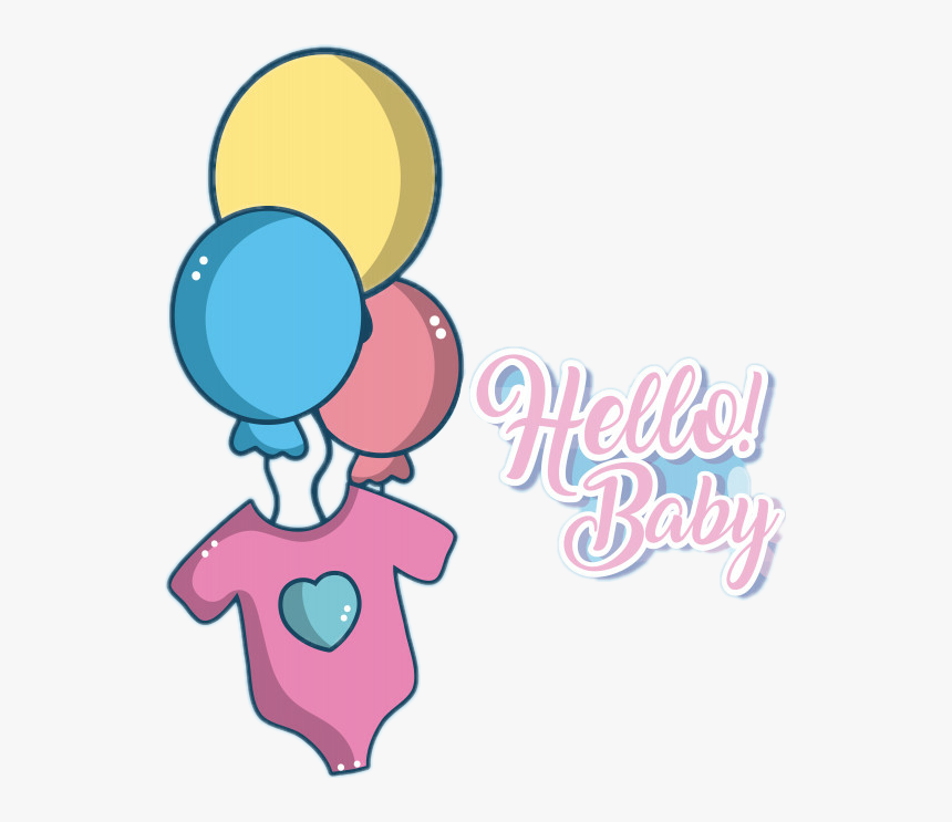 #bebe #bebé #niña #globos #bienvenida #baby, HD Png Download, Free Download