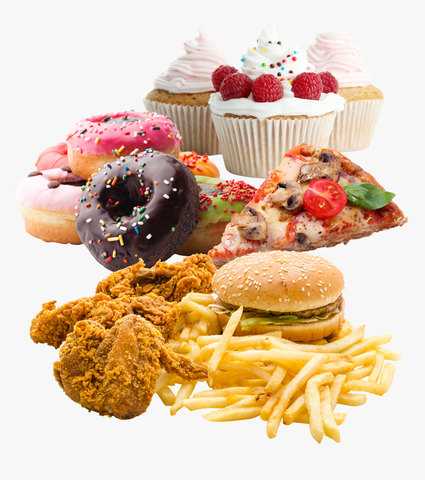 Junk Food Fast Food Nutrient Breakfast - Junk Foods Transparent, HD Png Download, Free Download