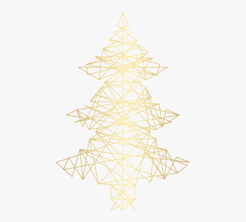 Free Png Gold Decorative Xmas Tree Png Images Transparent - Christmas Tree, Png Download, Free Download