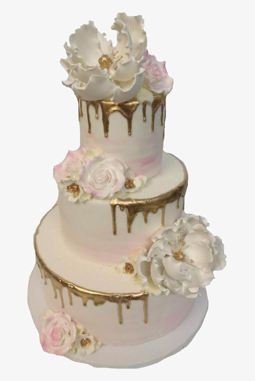 Gold Drip Wedding - Wedding Cake, HD Png Download, Free Download