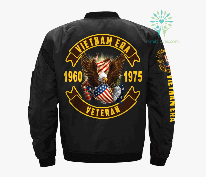 Vietnam Era Veteran Of America Over Print Jacket %tag - Long-sleeved T-shirt, HD Png Download, Free Download